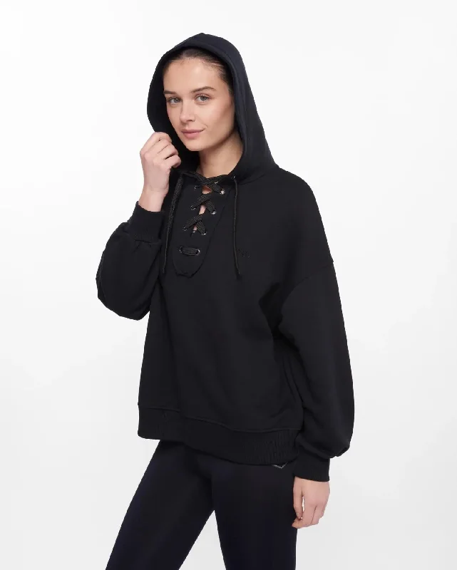 Affordable Trendy Clothes For Women LUCY black hoodie