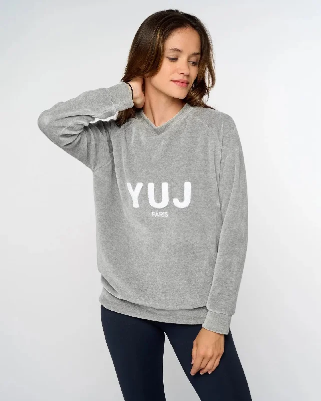 Women's Casual Garments VELVET heather gray sweatshirt