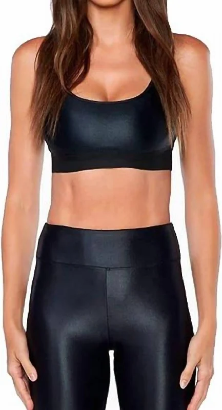 Women's Seasonal Apparel Sweeper Sports Bra In Black