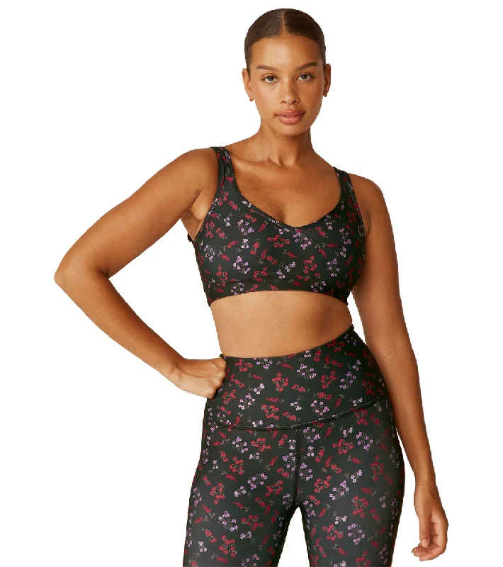 Women's Office Clothing Beyond Yoga Power Play Bra Forget Me Not Floral