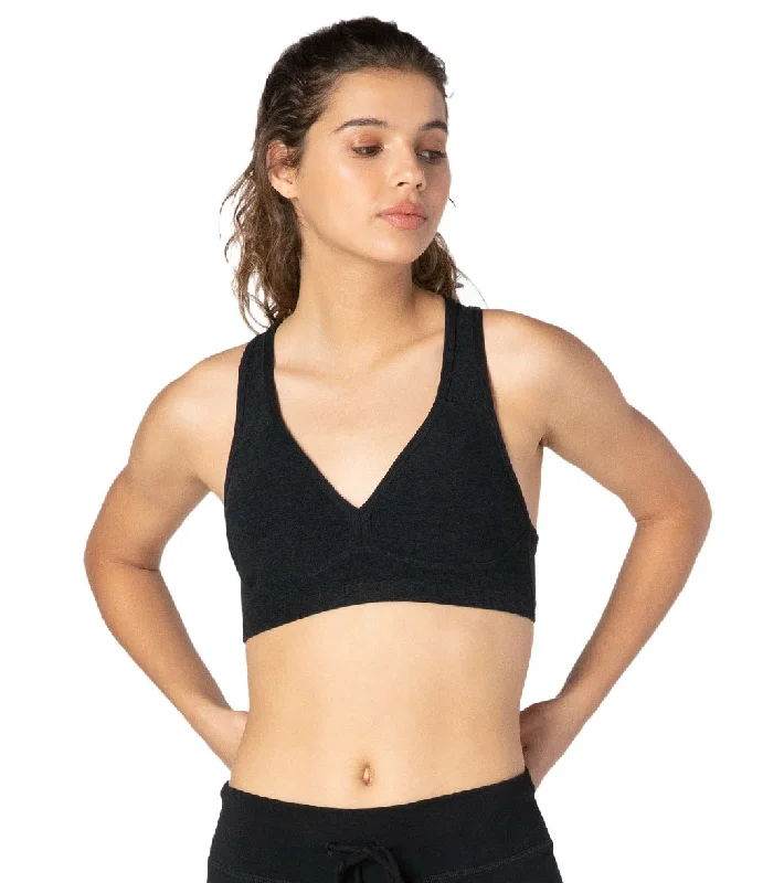 Women's Casual Apparel Beyond Yoga Spacedye Lift Your Spirits Yoga Sports Bra Darkest Night