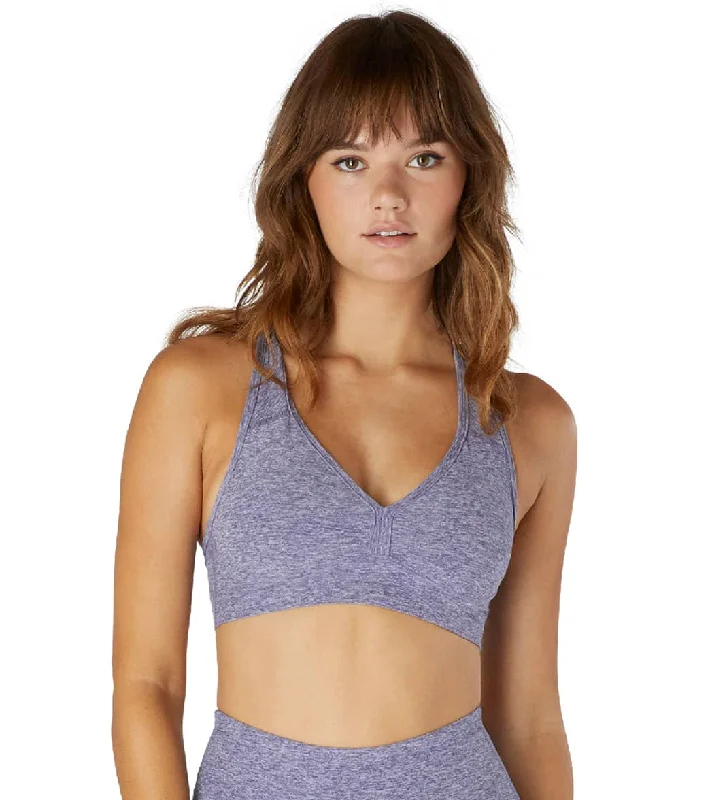 Women's Clothing Apparel Sets Beyond Yoga Spacedye Lift Your Spirits Yoga Sports Bra Dusty Violet/Lovely Lilac