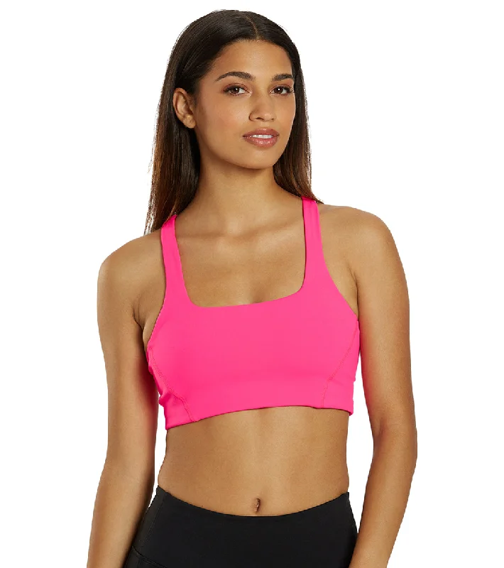 Comfortable Women's Clothes Free People Never Better Square Neck Bra Hot Pink