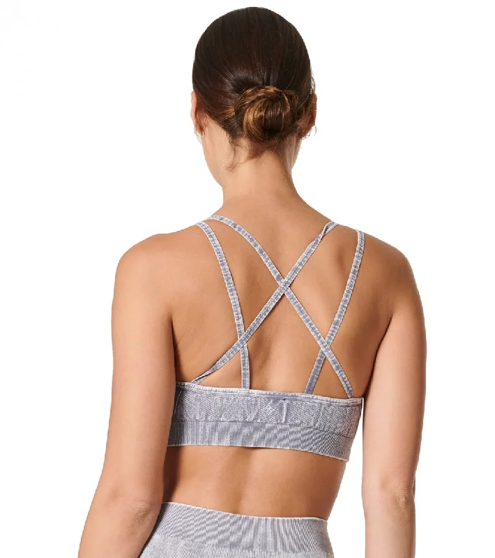 Women's Occasion Wear Apparel NUX Levitate Seamless Mineral Wash Yoga Sports Bra Stone Wash