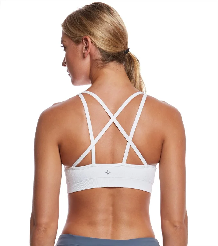 Women's Office Clothing NUX Levitate Seamless Yoga Sports Bra White