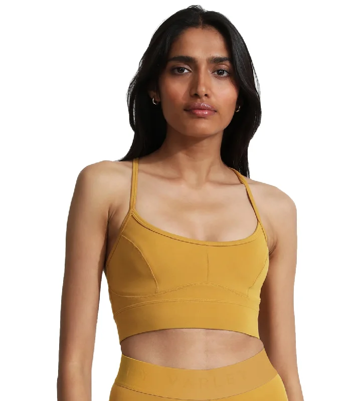 Women's Vacation Outfit Varley Let's Move Irena Bra Chai Tea