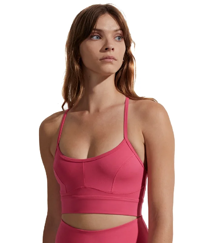 Women's Holiday Outfit Varley Let's Move Irena Bra Vibrant Fuchsia