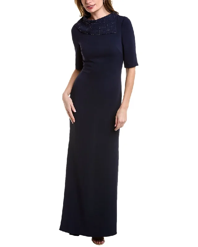 Vintage-Inspired Garments Badgley Mischka Twinkle Collar Gown