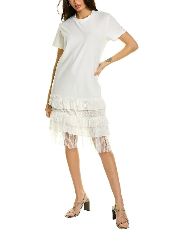 Women's Formal Clothes Gracia Fringe Bottom Spliced Shift Dress