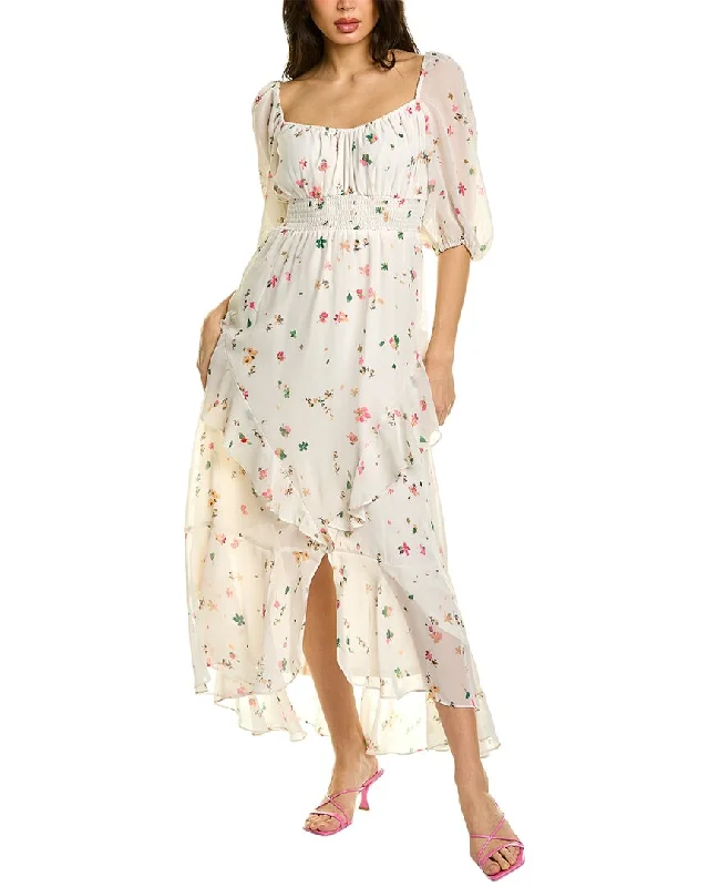 High-Fashion Women's Clothing Maison Tara Chiffon Maxi Dress