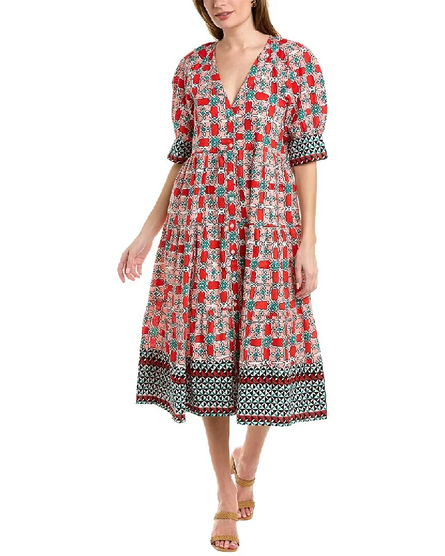 Fashion-Forward Women's Clothing Ro's Garden Ivan Midi Dress