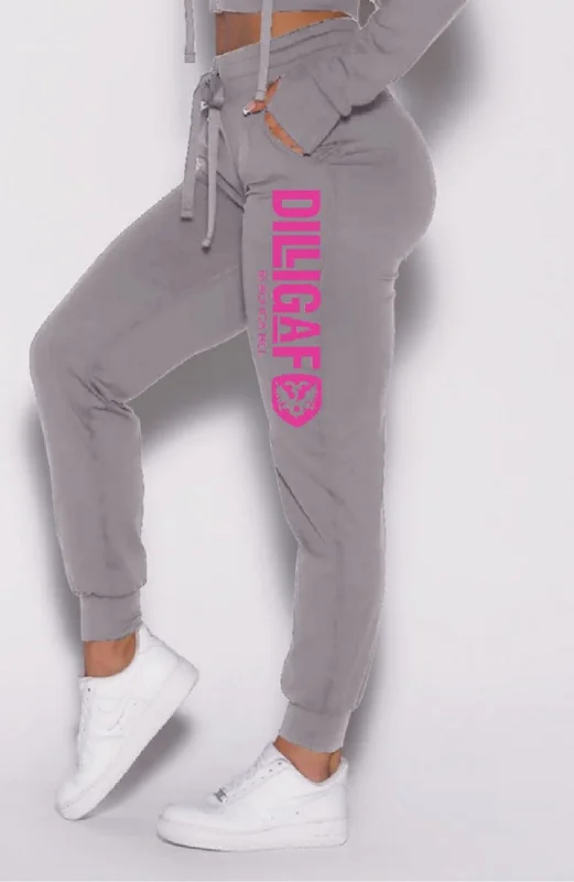 Vintage Clothing For Women Heather Grey w/ Neon Alpha Joggers