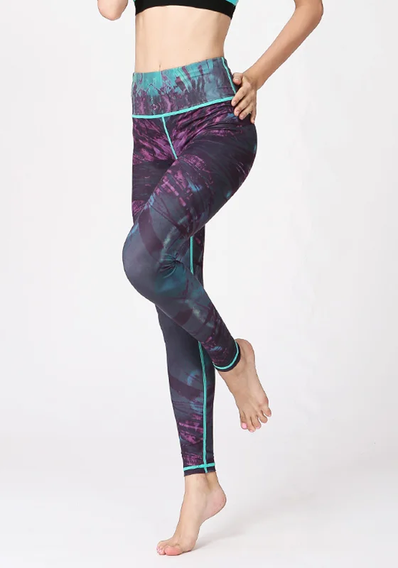 Women's Travel Attire Splash Elastic Yoga Pants