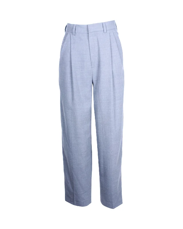 Casual Outfit For Women Alexander McQueen Tapered Trousers in Gray Polyester Wool