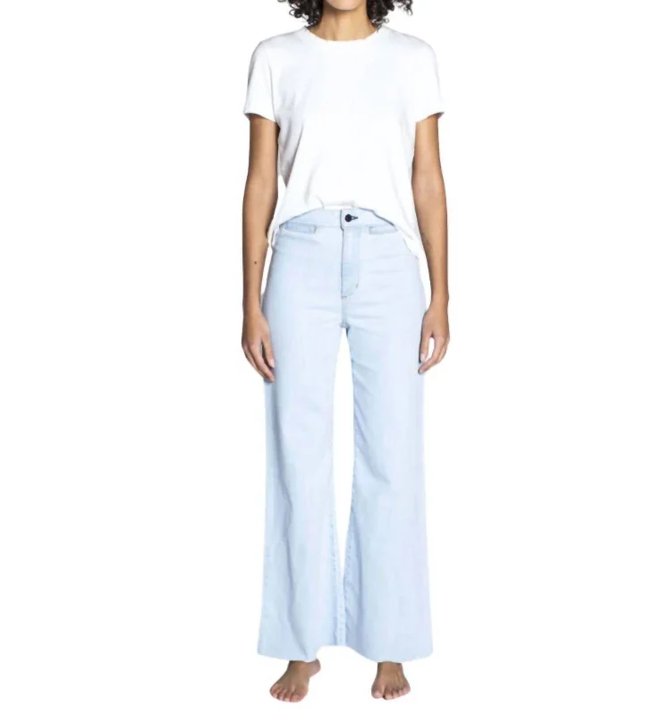 Women's Transitional Apparel Cropped Brighton Jeans In Bleach