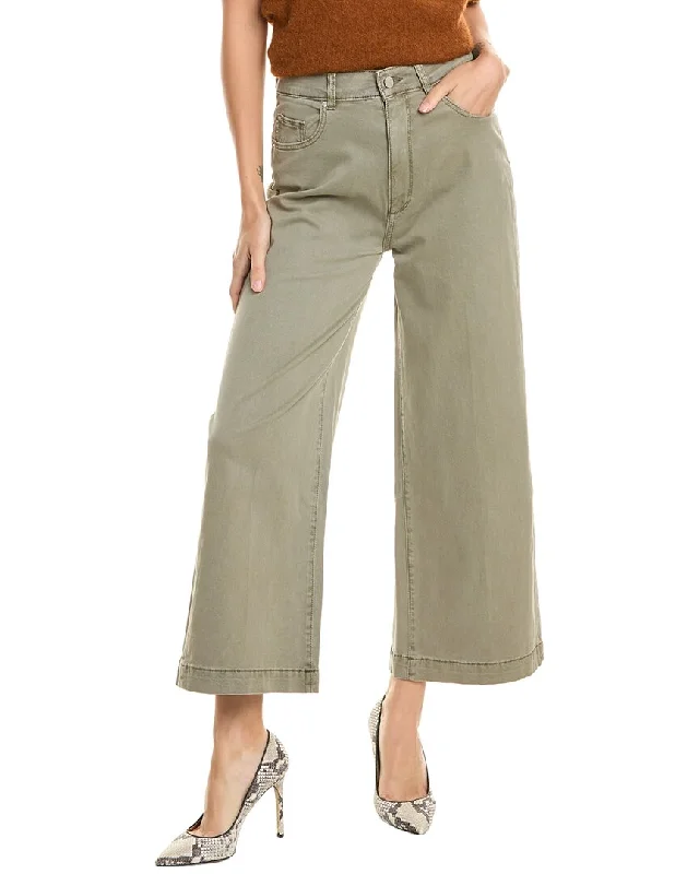 Modern Women's Apparel DL1961 Hepburn Alpine Green Wide Leg Jean