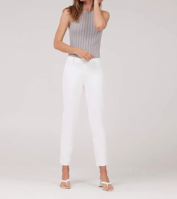 Women's Clothes And Garments Erica Slim Chino Pants In White