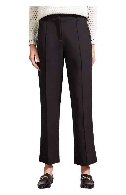 Women's Sports Apparel Fly Front Trouser In Black