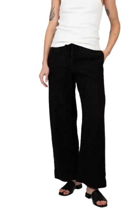 Women's Apparel Gwyneth Linen Pants In Black