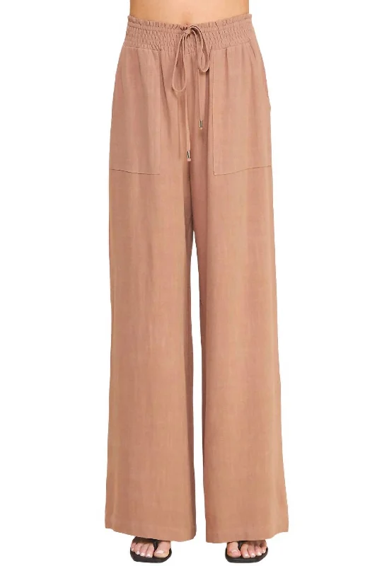 Timeless Women's Clothes Linen Pant In Clay