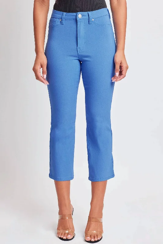 Luxury Women's Clothes Missy High-Rise Hyperstretch Wide Leg Jeans In Blue Bay