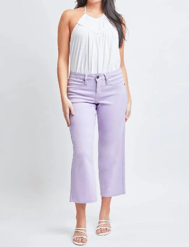 Women's Professional Apparel Missy High-Rise Hyperstretch Wide Leg Jeans In Lavender