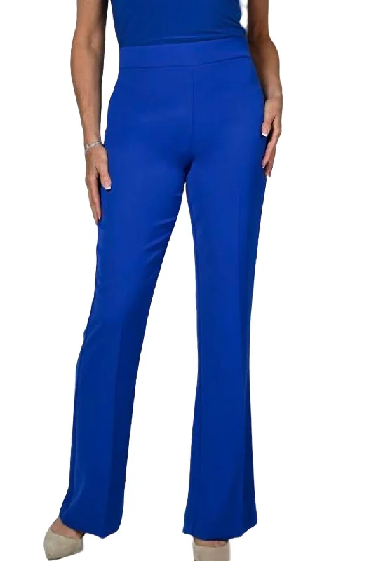 Women's Occasion Wear Clothes Pull-On Slacks In Bright Royal