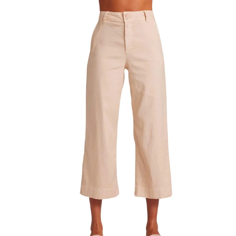 Comfortable Women's Clothing Saige Wide Leg Crop Pants In Samba Sand