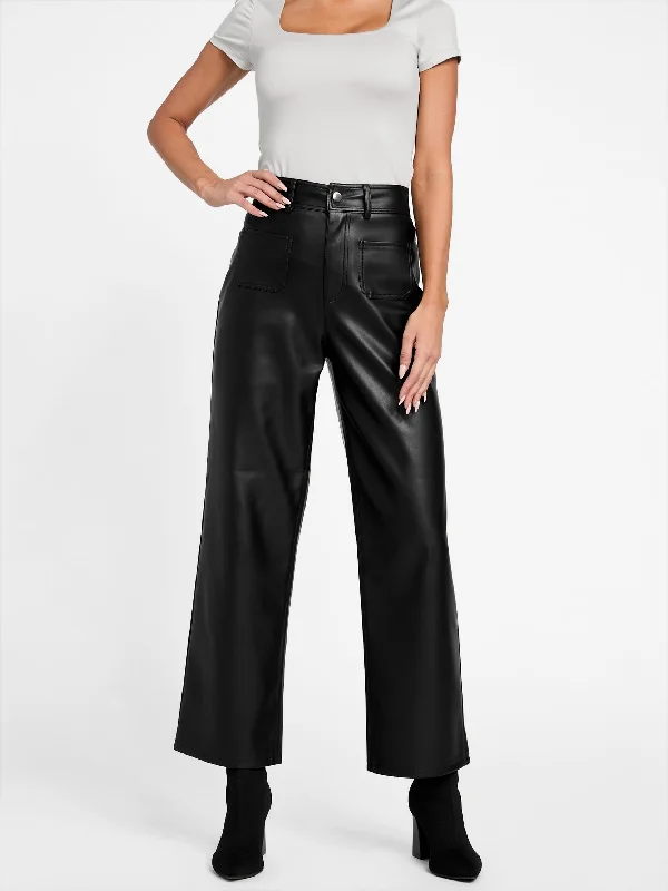 Women's Attire Sandrine Faux-Leather Pant