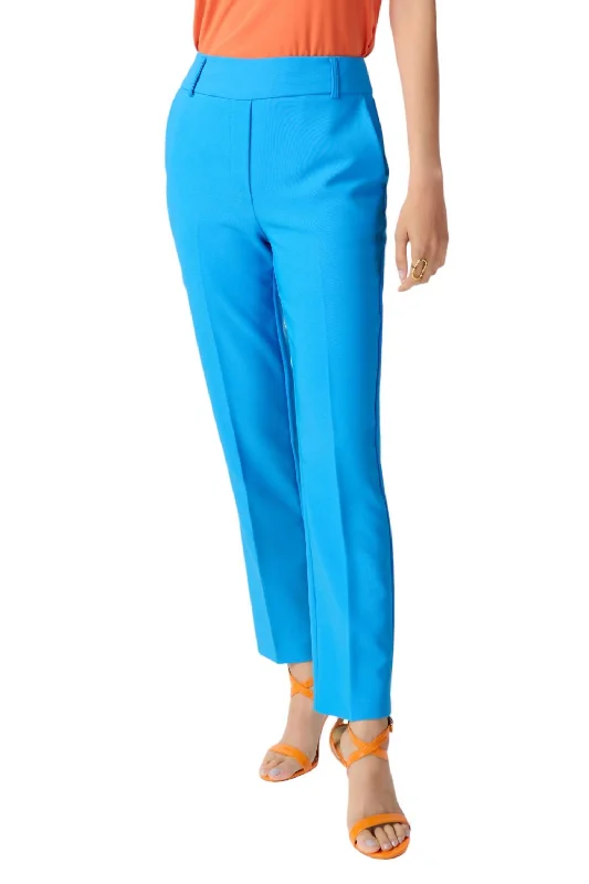 Casual Apparel For Women Stretch Slim-Fit Pants In French Blue