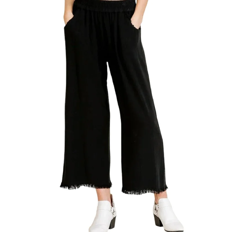 Women's Clothing For Travel Tamika Wide Leg Pants In Black