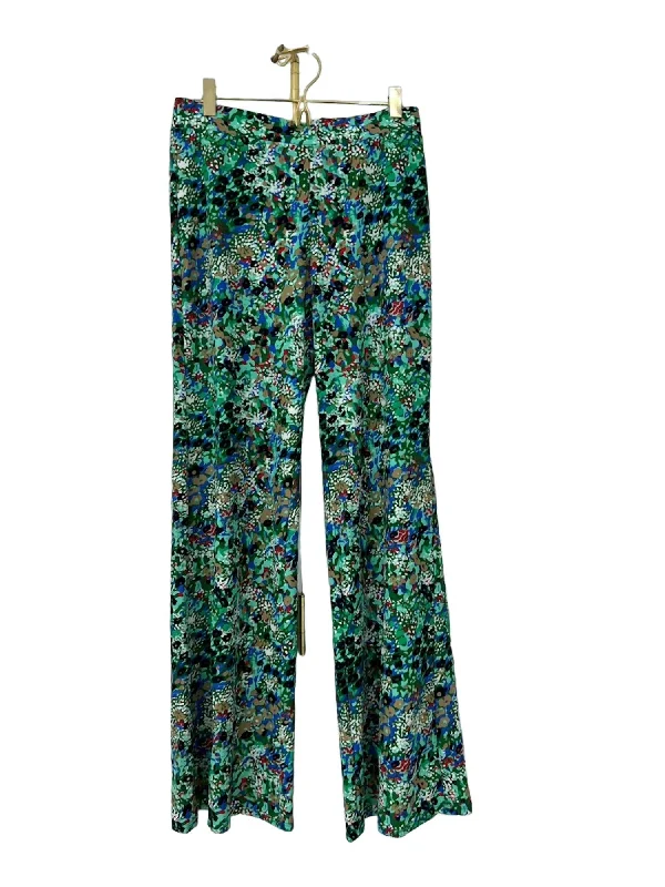 Women's Office Clothing Trixie Pant In Watercolor Floral Green