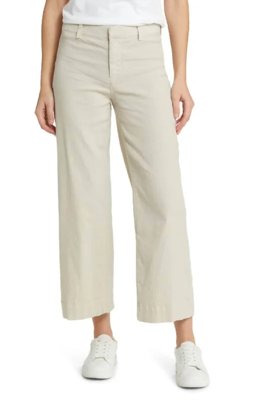 Elegant Clothing For Women Wexford Wide-Leg Linen Pants In Cement