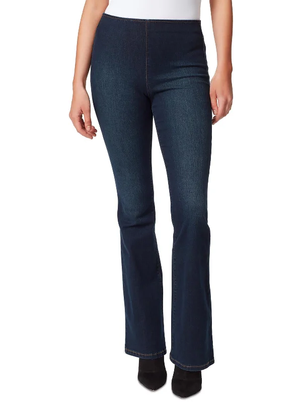 Women's Fashion-Forward Apparel Womens Denim Stretch Flared Jeans