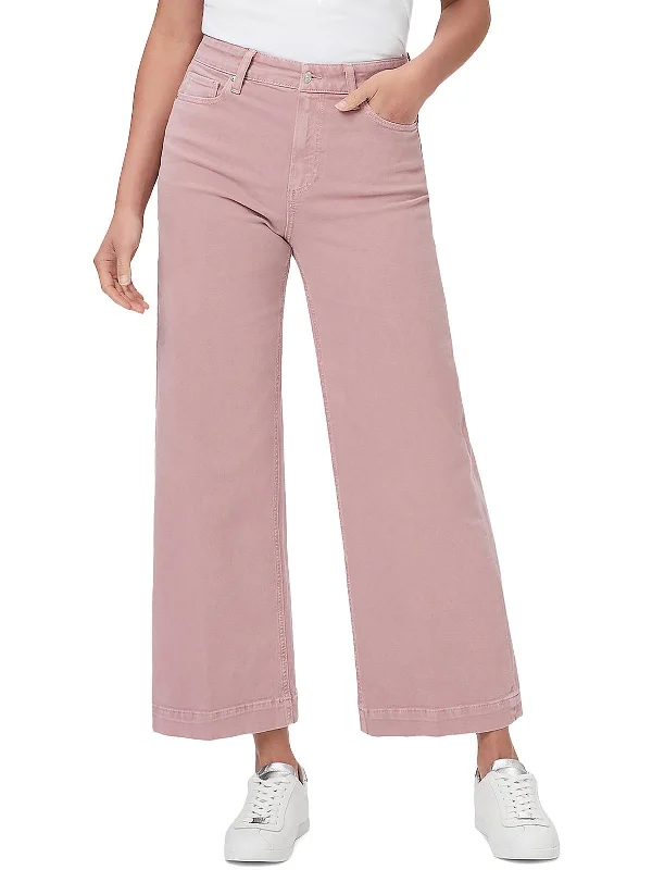 Women's High-Fashion Apparel Womens High Rise Cropped Wide Leg Pants