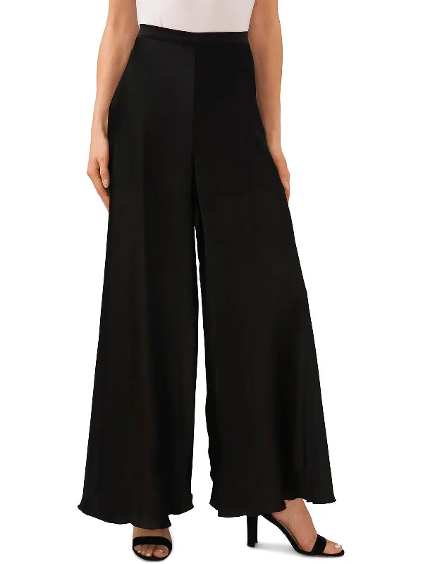 Women's Attire Womens High Rise Slub Wide Leg Pants