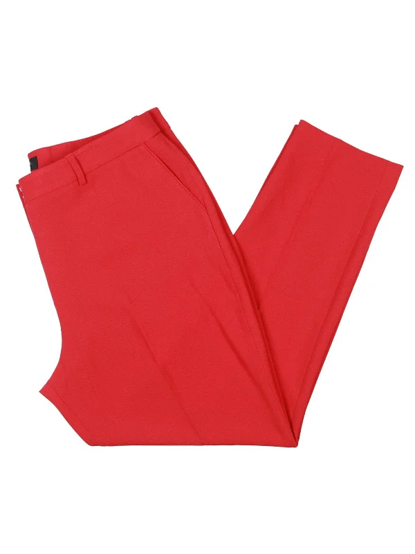 Women's Athletic Apparel Womens High Rise Straight Leg Trouser Pants