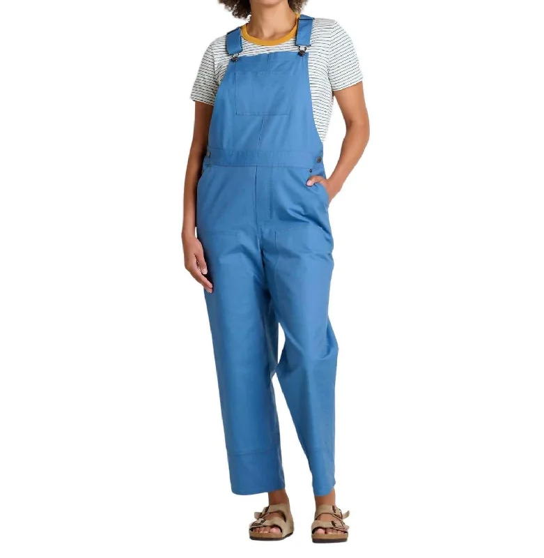 Vintage-Inspired Women's Apparel Women's Juniper Utility Overall In French Blue