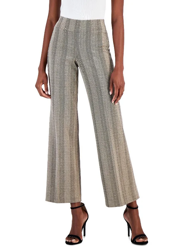 Women's Evening Wear Attire Womens Knit High Rise Wide Leg Pants