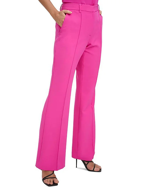 Women's Vacation Outfit Womens Pintuck High Rise Bootcut Pants